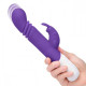 Заказать Фиолетовый массажер для G-точки Slim Shaft thrusting G-spot Rabbit - 23 см.