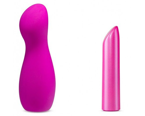 Заказать Лиловый вибромассажер B1 - 13,97 см.