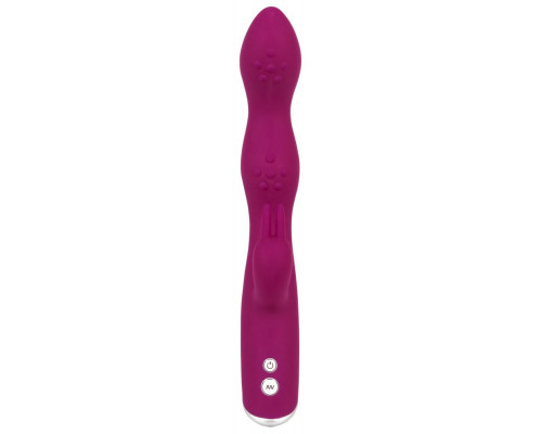 Заказать Фиолетовый вибратор A   G-Spot Rabbit Vibrator для стимуляции зон G и A - 23,6 см.