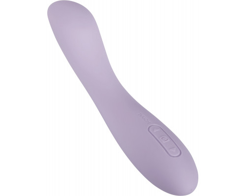 Заказать Сиреневый изогнутый вибратор Amy 2 - 17,4 см.