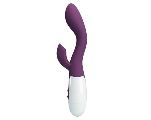 Заказать Сливовый вибратор-кролик для G-стимуляции Brighty - 20 см.