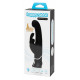 Заказать Черный вибратор-кролик G-Spot Stroking Vibrator - 24,2 см.