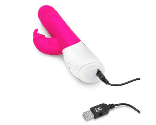 Заказать Розовый пульсирующий вибромассажер G-Spot Thrusting Rabbit - 24 см.