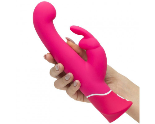 Заказать Розовый вибратор-кролик G-Spot Rechargeable Rabbit Vibrator - 24,1 см.