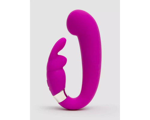 Заказать Лиловый вибратор Mini G-Spot Curve Vibe с клиторальным зайчиком
