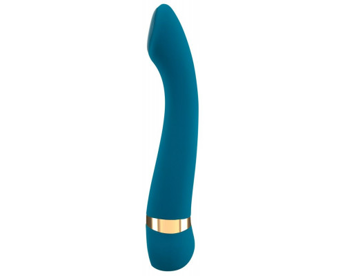 Заказать Бирюзовый вибромассажер с температурными режимами Hot n Cold Vibrator - 21,6 см.