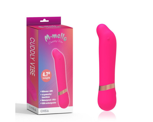 Заказать Розовый мини-вибратор для массажа G-точки Cuddly Vibe - 11,9 см.