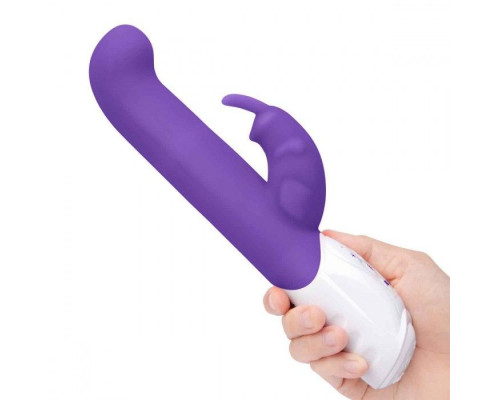 Заказать Фиолетовый вибромассажер для G-точки Come hither G-Spot Rabbit - 24,5 см.