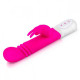 Заказать Розовый массажер для G-точки Slim Shaft thrusting G-spot Rabbit - 23 см.