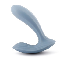 Голубой интерактивный вибромассажер Erica