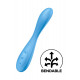 Заказать Голубой гибкий вибромассажер Satisfyer G-Spot Flex 4+ - 19 см.