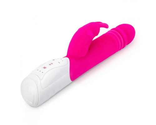 Заказать Розовый пульсирующий вибромассажер G-Spot Thrusting Rabbit - 24 см.
