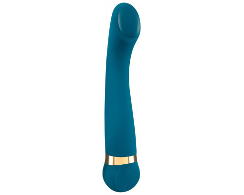 Заказать Бирюзовый вибромассажер с температурными режимами Hot n Cold Vibrator - 21,6 см.