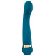 Заказать Бирюзовый вибромассажер с температурными режимами Hot n Cold Vibrator - 21,6 см.