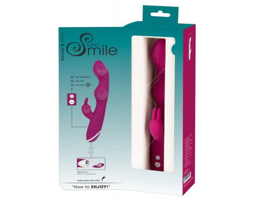 Заказать Фиолетовый вибратор A   G-Spot Rabbit Vibrator для стимуляции зон G и A - 23,6 см.