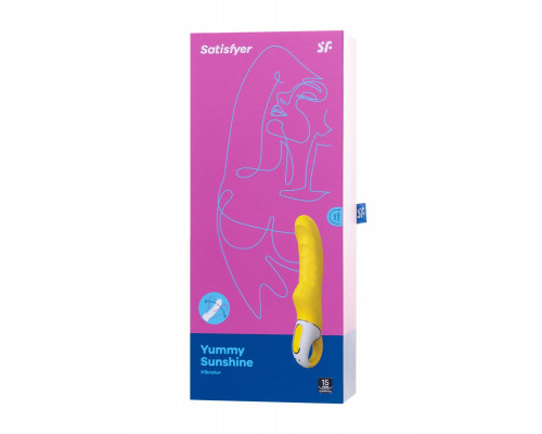 Заказать Жёлтый вибратор Satisfyer Yummy Sunshine - 22,5 см.