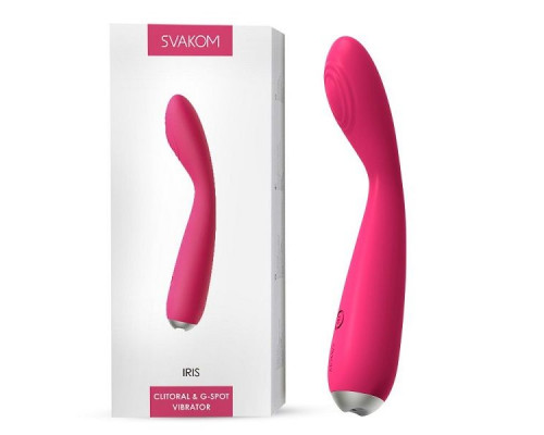 Заказать Ярко-розовый G-стимулятор IRIS Clitoral G-spot Vibrator - 18 см. Заказать Ярко-розовый G-стимулятор IRIS Clitoral G-spot Vibrator - 18 см.