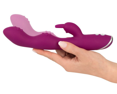 Заказать Фиолетовый вибратор A   G-Spot Rabbit Vibrator для стимуляции зон G и A - 23,6 см.
