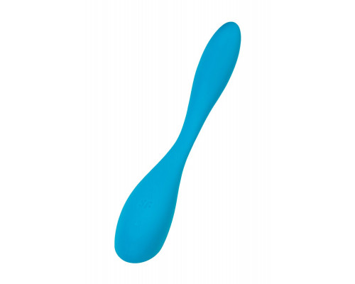 Заказать Синий гибкий вибратор Satisfyer G-Spot Flex 5+ - 19,6 см.