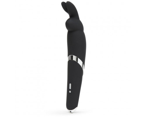 Заказать Черный вибратор Rabbit Rechargeable Wand Vibrator - 26,7 см.