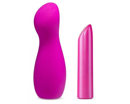 Заказать Лиловый вибромассажер B1 - 13,97 см.