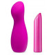 Заказать Лиловый вибромассажер B1 - 13,97 см.