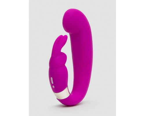 Заказать Лиловый вибратор Mini G-Spot Curve Vibe с клиторальным зайчиком