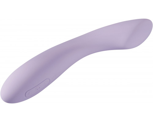 Заказать Сиреневый изогнутый вибратор Amy 2 - 17,4 см.