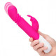 Заказать Розовый массажер для G-точки Slim Shaft thrusting G-spot Rabbit - 23 см.