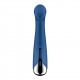 Синий вибратор для G-стимуляции Spinning G-Spot 1 - 17 см.