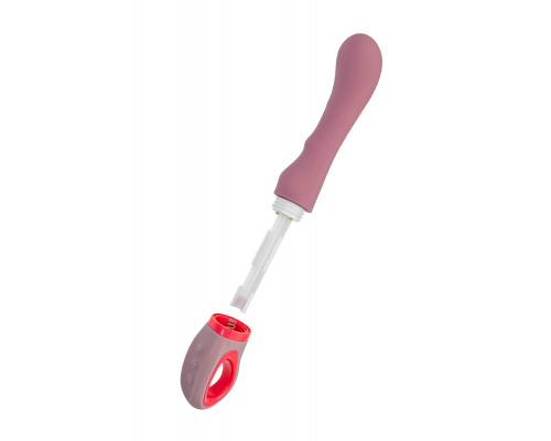 Розовый вибратор для G-стимуляции Rose - 19 см.