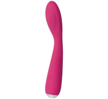 Ярко-розовый G-стимулятор IRIS Clitoral   G-spot Vibrator - 18 см.