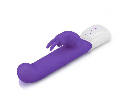 Заказать Фиолетовый вибромассажер для G-точки Come hither G-Spot Rabbit - 24,5 см.