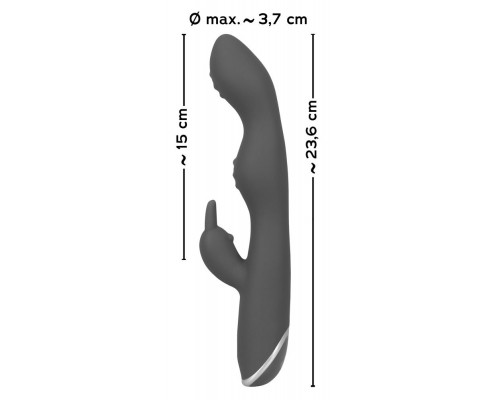 Заказать Фиолетовый вибратор A   G-Spot Rabbit Vibrator для стимуляции зон G и A - 23,6 см.