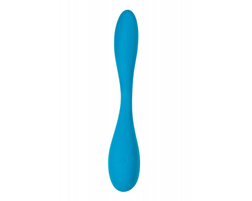 Заказать Синий гибкий вибратор Satisfyer G-Spot Flex 5+ - 19,6 см.