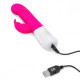 Заказать Розовый массажер для G-точки Slim Shaft thrusting G-spot Rabbit - 23 см.