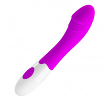 Лиловый вибратор для G-точки Elemental - 19 см.