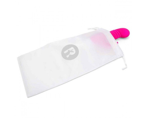 Заказать Розовый массажер для G-точки Slim Shaft thrusting G-spot Rabbit - 23 см.