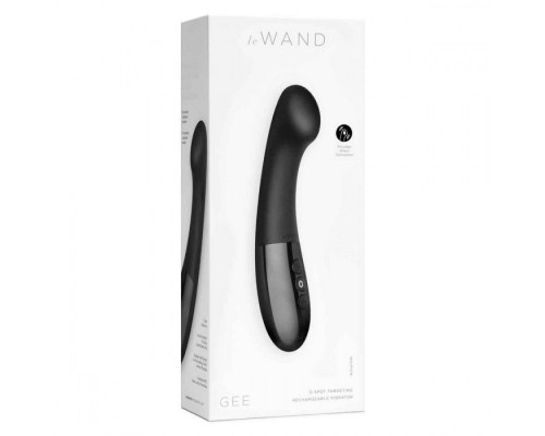 Заказать Черный стимулятор для точки G Le Wand GEE - 16,6 см.
