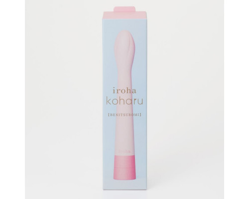 Розовый вибратор Iroha Koharu Benitsubomi - 16 см.