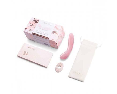 Заказать Массажер для G-точки Le Wand Crystal G-Wand из розового кварца