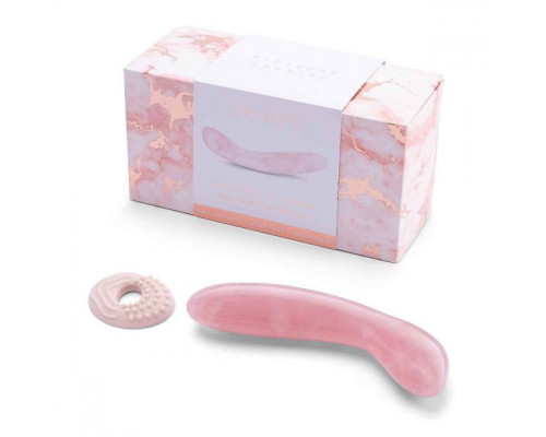 Заказать Массажер для G-точки Le Wand Crystal G-Wand из розового кварца