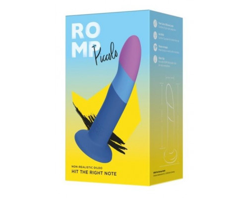 Заказать Яркий фаллоимитатор Romp Piccolo с присоской - 14 см.