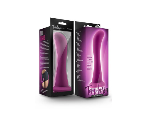 Лиловый изогнутый стимулятор Bellatrix - 15,8 см.