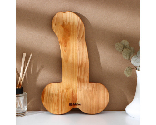 Деревянное блюдо для подачи в форме члена (32,5 х 20 х 1,7 см)