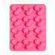Заказать Ярко-розовая силиконовая форма для льда с фаллосами