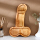Деревянное блюдо для подачи в форме члена (32,5 х 20 х 1,7 см)