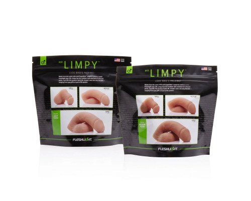 Мягкий имитатор пениса Fleshtone Limpy большого размера - 21,6 см.