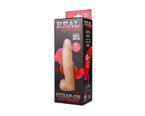 Заказать Реалистичная насадка харнесс REAL Standard - 17,5 см.