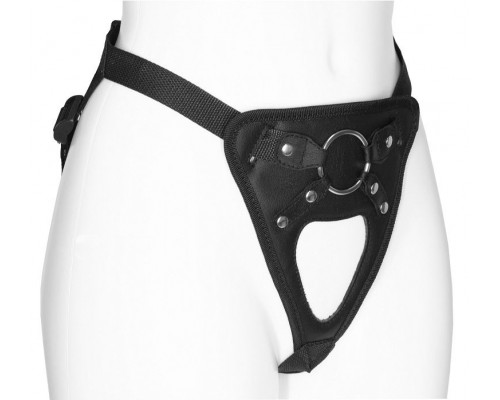 Заказать Черный универсальный пояс с фиксацией насадок кольцом